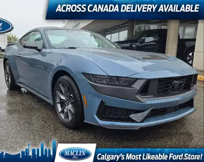 This brand new VAPOR BLUE METALLIC 2024 FORD MUSTANG DARK HORSE COUPE PREMIUM is powered by a MOD 5....