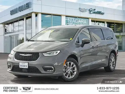 Meet the 2023 Chrysler Pacifica Touring L in a refined gray, equipped with an all-wheel drive system...