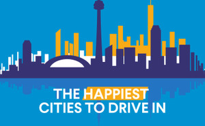Happiest cities to drive in 