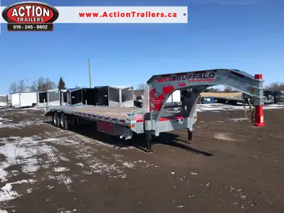 N&N CANADIAN-MADE BUFFALO PREMIUM GOOSENECK DECKOVER 27’ + 5’ BEAVERTAIL | 40,000 LB GVWR The Buffal...