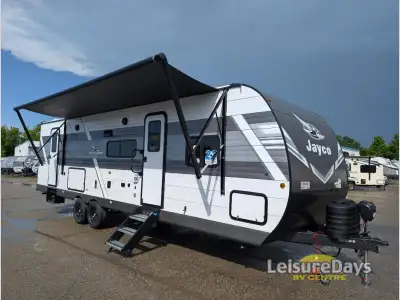 Jayco Jay Flight travel trailer 280BHS highlights: U-Shaped Dinette Dual Entry Doors 18' Power Awnin...