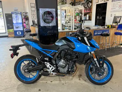 In stock we have a demo 2023 Suzuki GSX-8S in Pearl Cosmic Blue for sale NOW at ATC CORRAL! Allow us...
