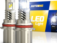 AUTOONE 9007/HB5 LED Headlight Bulbs, 24000LM 6000K White 9007 L