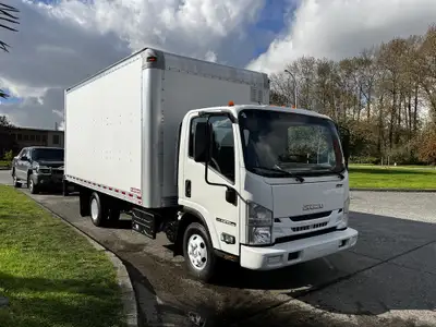 2019 Isuzu 16' Cube Van 16' L 7'8in. W 7' H Zone Defense Backup Camera Exhaust Brake Heated Mirrors...