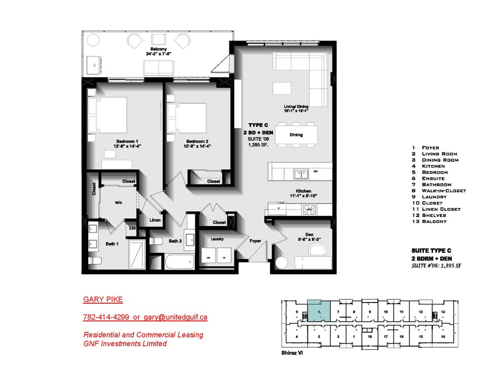 2 Bdrms/Den/2 bthrms; Heat Included; Shiraz 50+ Community 2