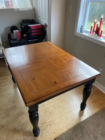 Wood Dining Table with Leaf, View more