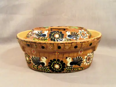 Vintage Terrine baking Dish with Cover Soufflenheim Alsace, FR, View more