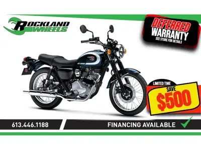 2025 Kawasaki W230 Kawasaki W230 Style classique, performance moderne Découvrez le parfait équilibre...