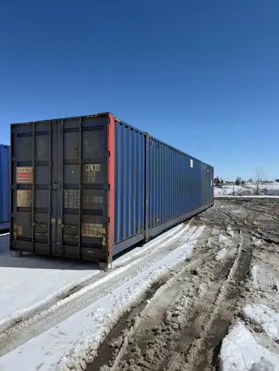 Used 53' high cube containers for sale in Calgary. All units are wind and water tight and can be vie...