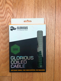 Brand new Glorious Coiled Cable in Forest Green