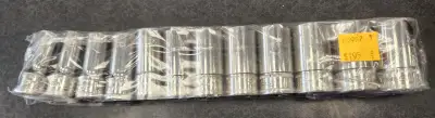 Snap-On Mechanic 12 pc. 6-Point Metric Deep Socket Set Model: 212SFSMY $195+Tax Item #60957 ***ALL I...