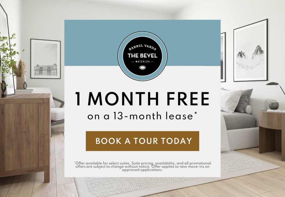 1 Month of Rent FREE* | 1 Bedroom + Den Apartment for Rent in Long Term Rentals in Kitchener / Waterloo