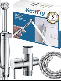 SonTiy All Brass Handheld Bidet Sprayer for Toilet, Cloth Diaper