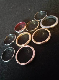 Rings size 7 plated assorted $2. each