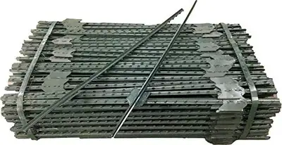 NEW STEEL FENCE POST 6 FT 22722 SALE $10.95 EA 50 $8.95 EA RUST-RESISTANT STEEL: 6 Foot T-Posts coat...