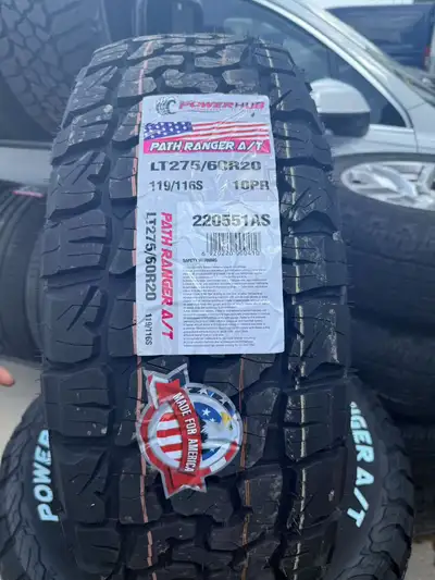 PowerHub LT275/60R20 All-Terrain Tires Looking for rugged, budget-friendly all-terrain tires for you...