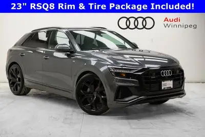 Get noticed in this low KM 2022 Audi Q8 with Quattro All-Wheel Drive that just arrived on trade in t...