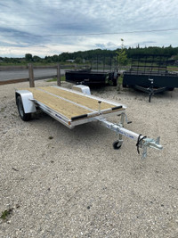 2022, 52×12 Single Axle Aluminum Snowmobile Trailer by Mission