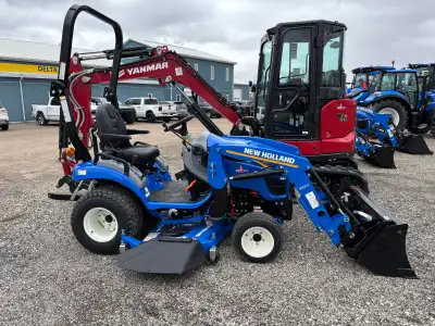 2026 NEW HOLLAND WORKMASTER 25S TRACTOR WITH LOADER AND MOWER STOCK# A115366 25 HP YANMAR DIESEL ENG...