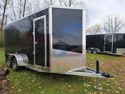 Canadian-made New All Aluminum Bearco trailer! Aluminum floor and aluminum ramp covering Super-duty...