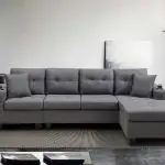 NEW 4 SEATER L SHAPE SECTIONAL CHAISE SOFA LOUNGER in Chairs & Recliners in Edmonton - Image 8