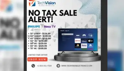 PHILIPS 32" FULL HD SMART ROKU TV [32PFL6543] REGULAR PRICE: $199.99 SALE PRICE: $134.99 ***********...