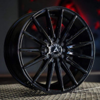 18" ARMED RIVAL!! GLOSS BLACK! FULL SET OF RIMS $690! Brand New!