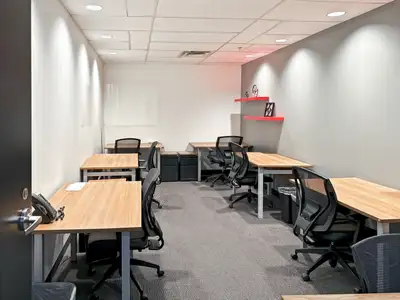 Access a bright and inspiring office space to rent designed to help teams of five to do their best w...