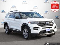New Price! Odometer is 22114 kilometers below market average! Oxford White 2023 Ford Explorer XLT 4W... (image 6)