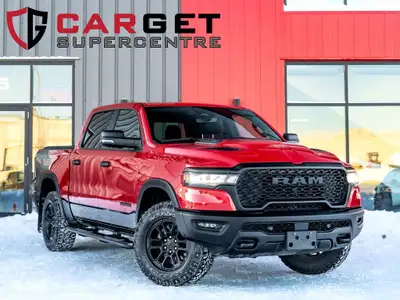 Carget Supercentre is proud to present this 2025 Ram 1500 Rebel! EXTERIOR: FLAME RED INTERIOR: RED/B...