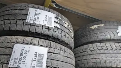 SET OF 4X P235/65R16 235/65/16 MICHELIN X ICE XI2 TAG # 14254 ** Please read details below ** MR. TI...