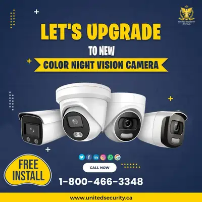 SECURITY CAMERA & Security Alarms work best together! United Security Systems offers complete commer...