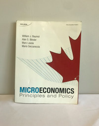 Microeconomics Principles and Policy from “William J. Baumol