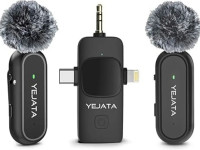 YEJATA Lavalier Microphone for IOS/Android Phone/Camera/Computer