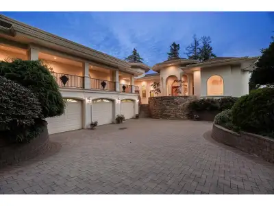 Spectacular Mediterranean-Inspired Waterfront Estate, Situated in one of South Surrey and White Rock...