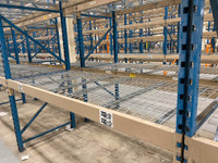 Used drop in wire mesh deck for 44” deep pallet racking.