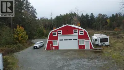 10 acre lot with a huge shop in desirable Yellow Point. 40' by 80' with 200amp service, a washroom a...