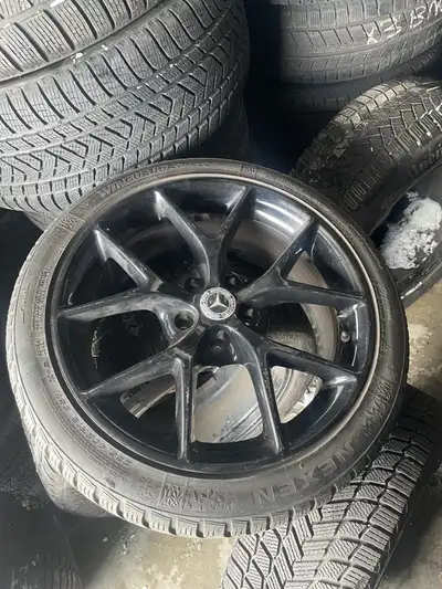 Noooo email ... call ONLY 4 mercedes benz rims 235/40/18 NEXEN winguard WINTER tires % 85 tread left...