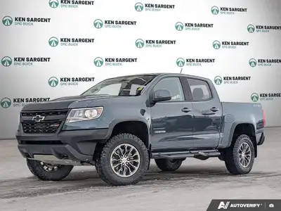 The 2020 Chevrolet Colorado 4WD ZR2 in a striking blue finish is a robust and capable vehicle design...