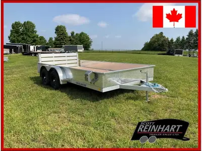 2025 Stronghaul 82x14 All Aluminum 3.5 Ton Landscape Trailer 7000LB GVWR, 2 3500LB Spring Axle with...