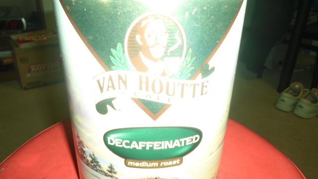 VAN HOUTTE CAFE  DECAFFINATED MEDUIM     ROASTFILTER GRIND  650G64645244031233121