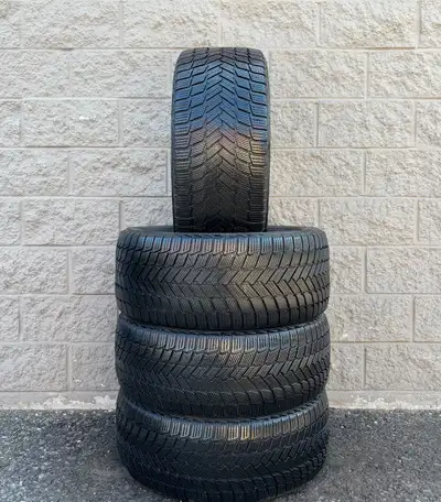 Winter Michelin X-Ice Snow SUV Staggered 20 Tires. 2x 245 45 20 & 2x 275 40 20 (90%). Fits: BMW X3 /...