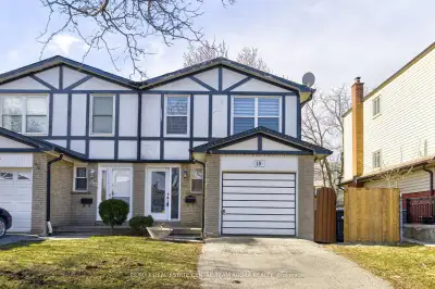 Welcome to this spacious and beautifully maintained 4-bedroom semi-detached home with finished basem...