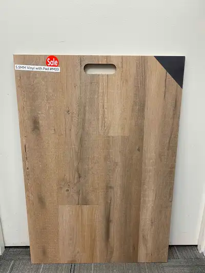 5.5MM Vinyl Flooring With Pad ($1.39/sqft) 100% waterproof Scratch Resistant Burn Resistant Fade Res...