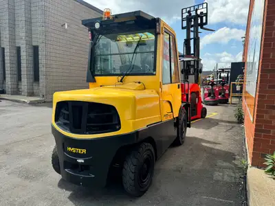 HYSTER Forklift DIESEL H100FT SKU: 2203 ATTACHMENT 1524MM (60in) Carriage + Hydraux Stone Clamp HQ-8...