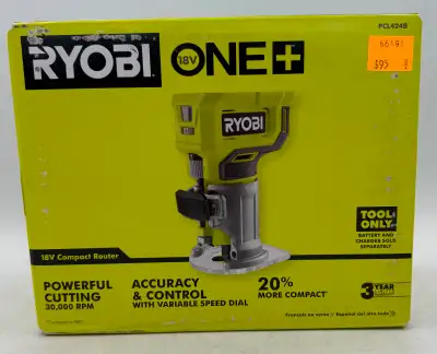 **NEW/UNOPENED** Ryobi 18v Compact Router (Model: PCL42413 ), View more
