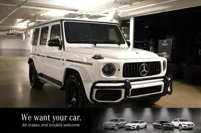 This Mercedes-Benz AMG G 63 has a powerful Twin Turbo Premium Unleaded V-8 4.0 L/243 engine powering...
