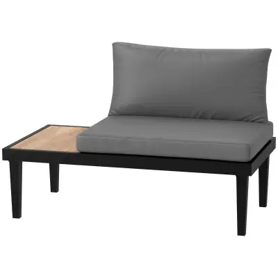 2 Seater Patio Sofa, Outdoor Sofa Couch with Wood Grain Side Tra, View more