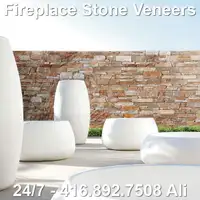 Bronze Fireplace Stone Veneer Stacked Stone Ledge Stone Cladding