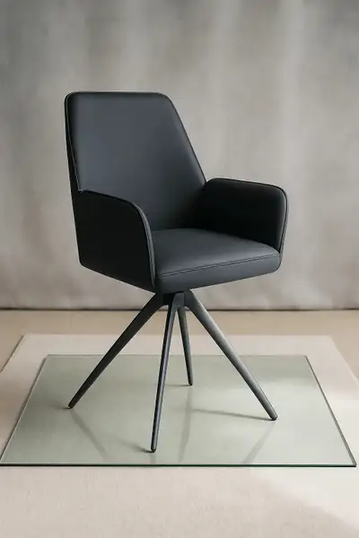 (2-Pack) Black PU Leather Dining Chairs DA2565, View more